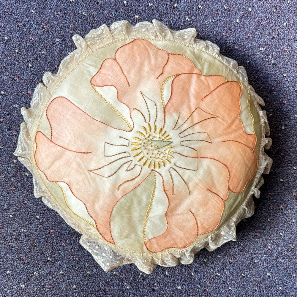 Antique boudoir pillow